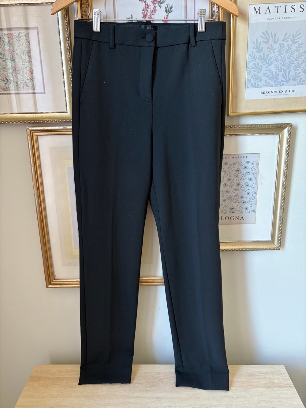 NWT J. Crew High Rise Cameron Pants in Black 6 Tall - Picture 7 of 9